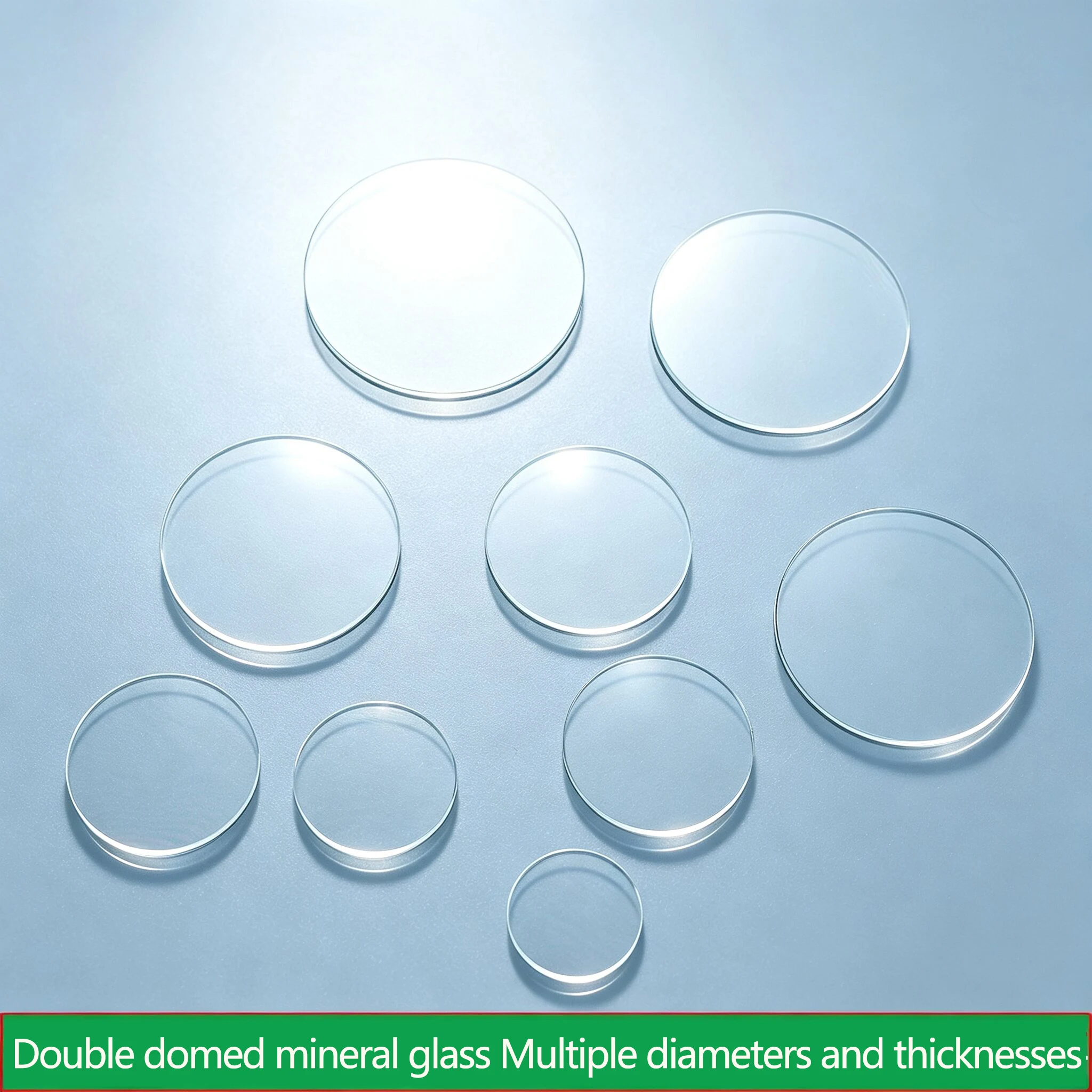 Double Domed Mineral Crystal Watch Glass Thickness 1.2/1.5/2.0/2.5mm Diameter 20-43mm HD Watch  mirror For Watchmaker Repair