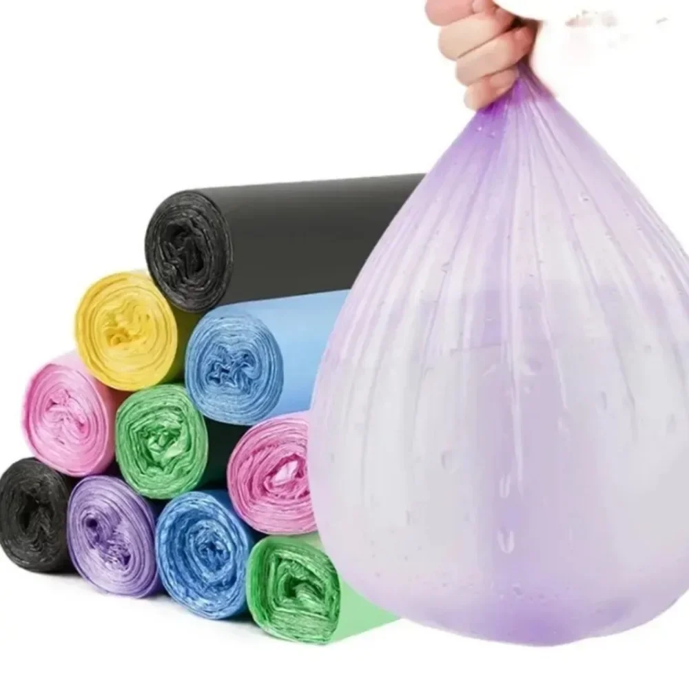 5 Rollen Plastik-Reinigungsabfallsäcke 45x50cm Haushalts-Einweg-Flachbeutel Kleine Müllbeutel Küchen-Aufbewahrungsbeutel