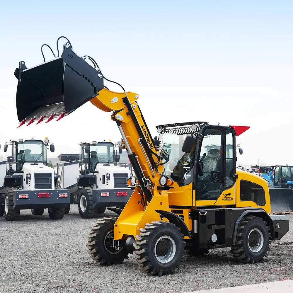 Mini-chargeuse télescopique multifonctionnelle Euro 5 4x4 tout-terrain pour travaux lourds, personnalisable