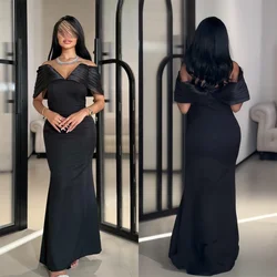 Customized Evening Gown Formal Dearin Ye Off-the-shoulder Column Skirts Bespoke Occasion Dresses Prom Dress Saudi Arabia