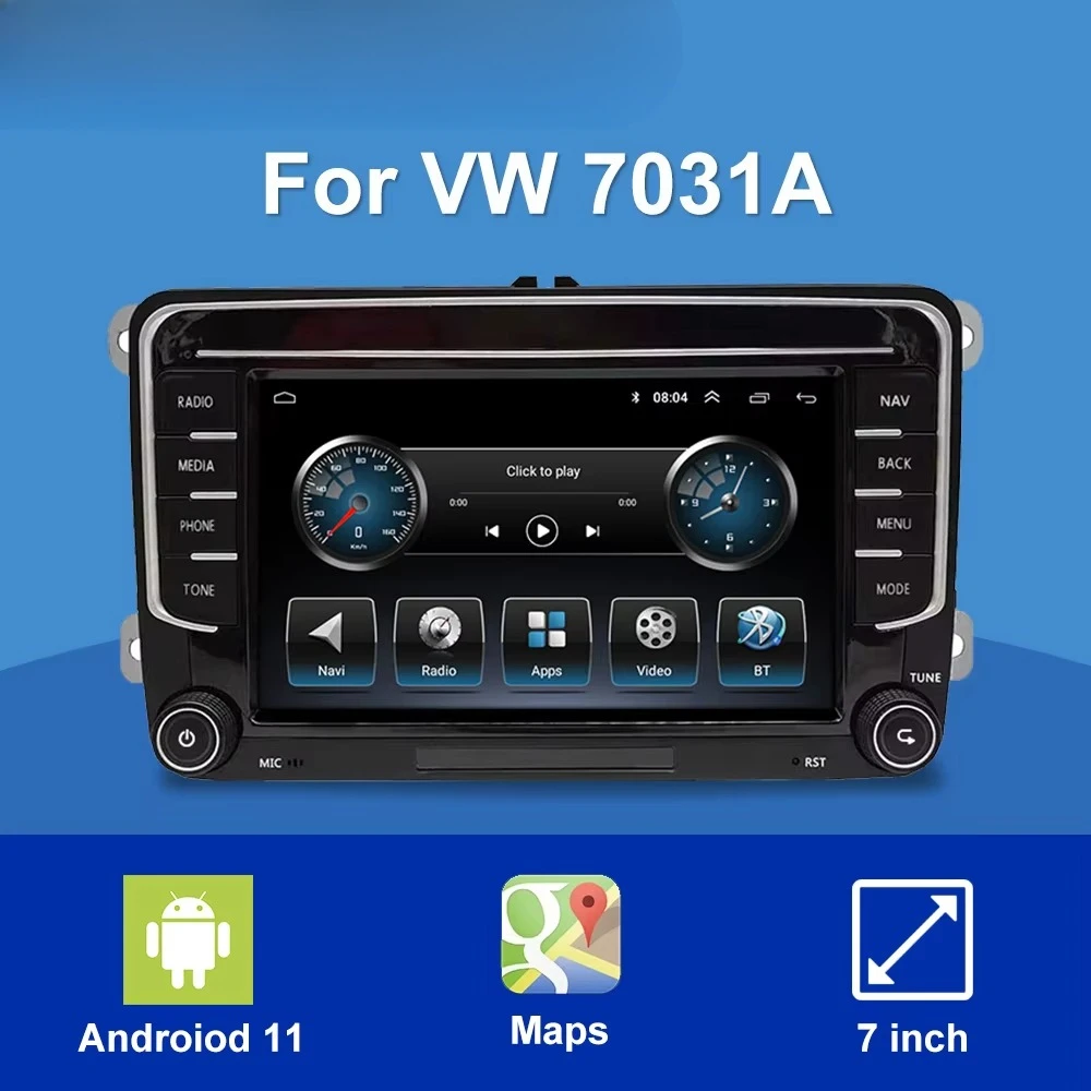 Universal 7 Inch Touch Screen 2 Din Auto Radio Multimedia Gps Car Tracker Android Car Player Dvd Video Stereo For VW