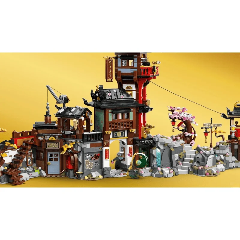 4851 pieces of Old Town Celebration Building Model Building Blocks Creative Assembly Toy, suitable for adults as a birthday gift