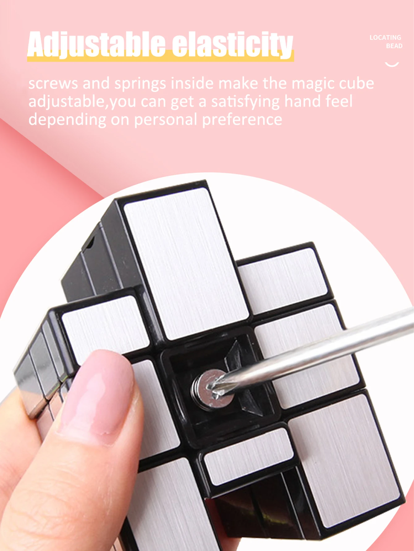 SENGSO Mirror Magic Cube 2x2 Golden Silver Magic Cubo อาชีพปริศนา 2x2x2 ความเร็ว Cube สําหรับของเล่นเด็ก