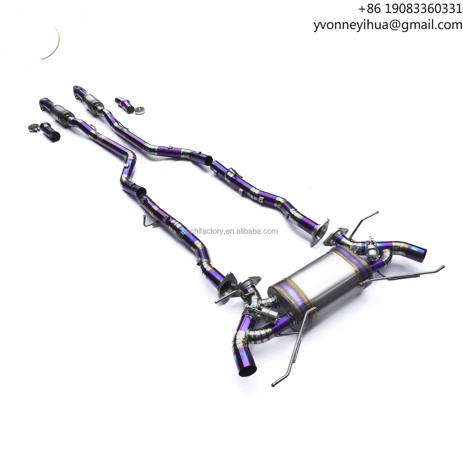 

OUCHI выхлопная труба из титанового сплава для Aston Martin DB9 2004-2016 6,0L V12 с клапанами глушителя, автоматические выхлопные трубы