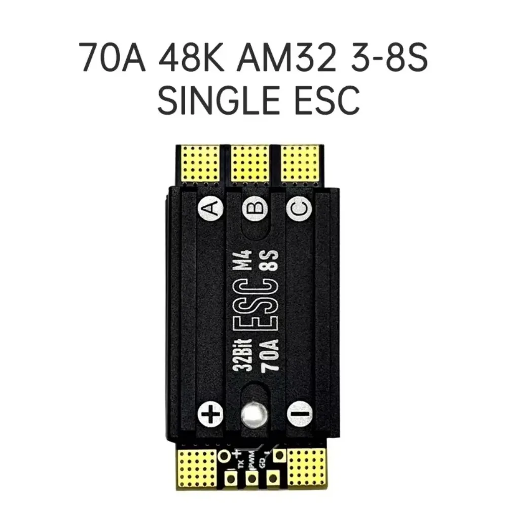 Aocoda-RC 48K AM32 3-8S 70A / 80A Single ESC 70A 80A AT32F421K8U7 Chip Supports Dshot Call Back For FPV Racing Drone Parts