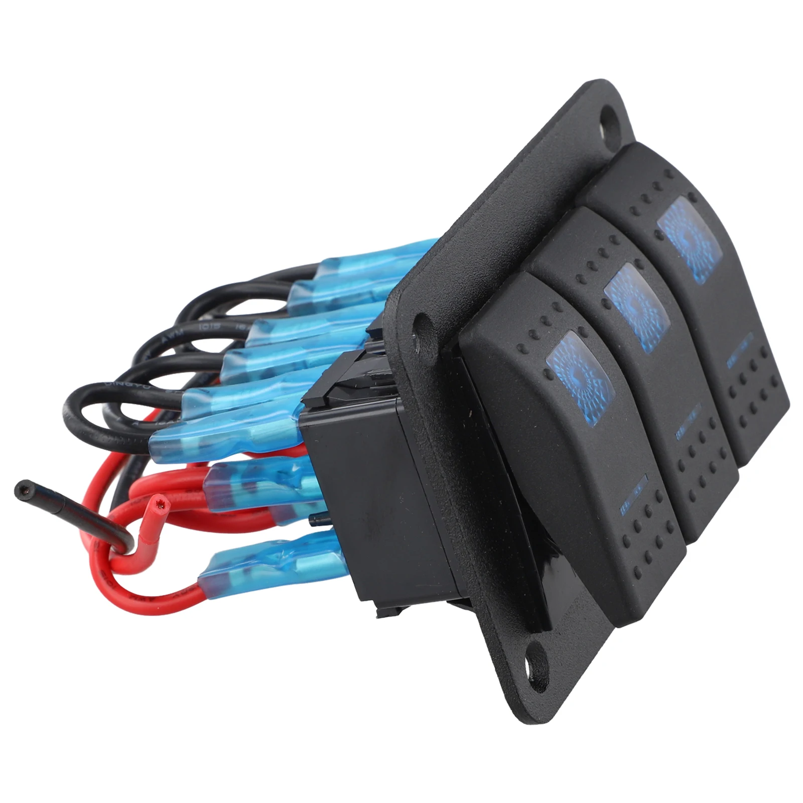 /Black /Illuminated For Toggle Switch Panel 3 Position Control For Car RV Yacht Boat For Marine Vehicle Electrical System