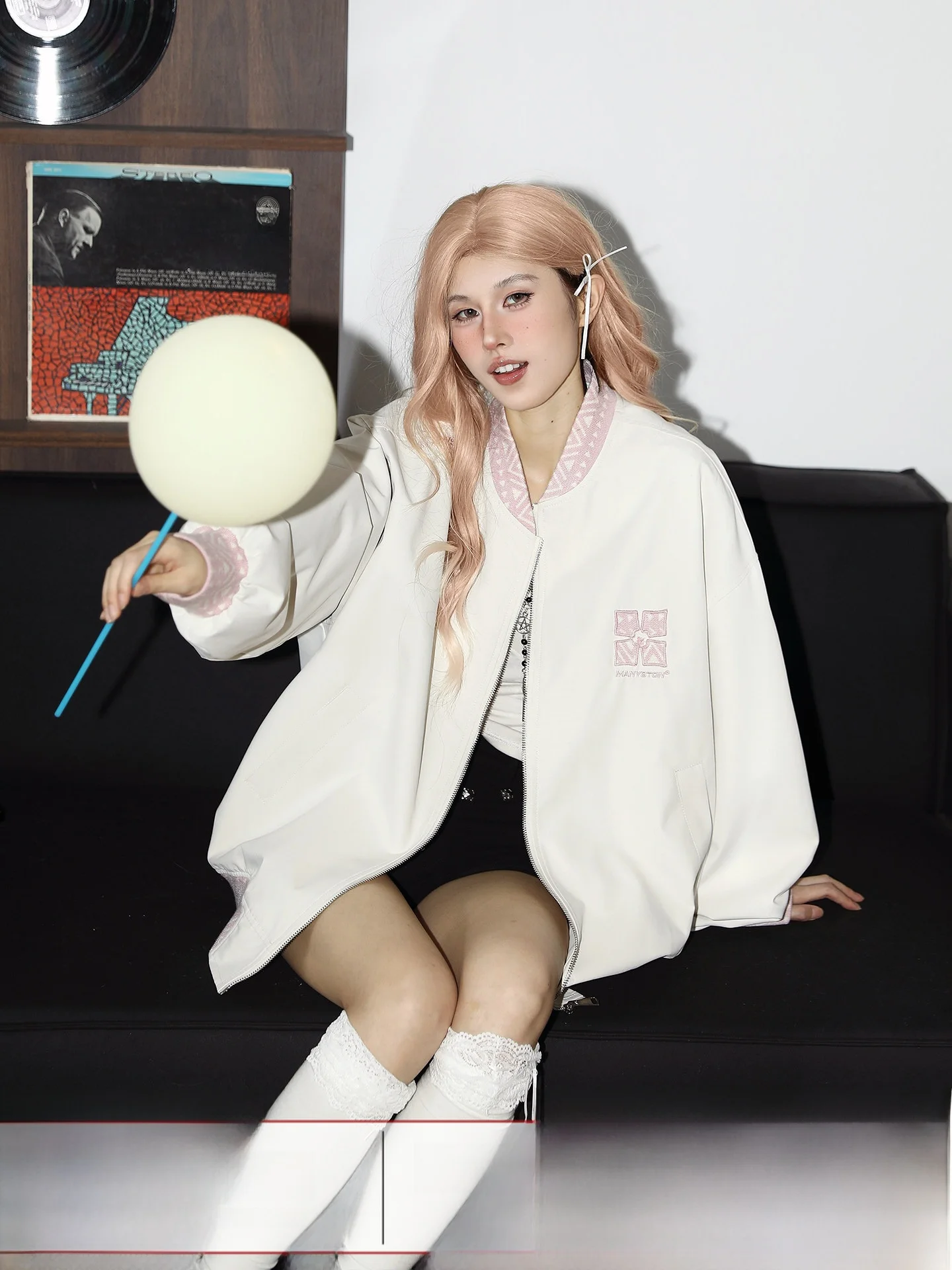 

Manyston American Sle Baseball Jaet женское пальто на молнии повседневное свободное весенне-осеннее топ Quali из полиэфирного волокна круглый Ne