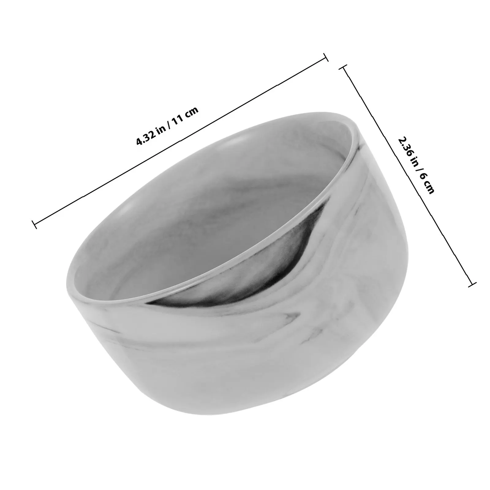 Premium Porcelain Shaving Bowl for Men Thick Rimmed Shave Soap Bowl Large Capacity Deep Foaming Design Stable Countertop Use