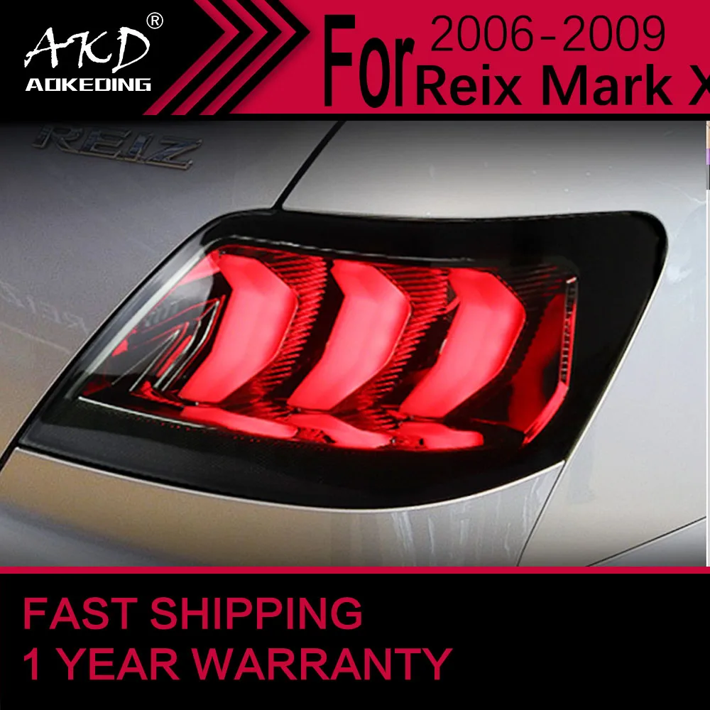 

Car Lights for Toyota Mark X Reiz LED Tail Light 2006-2009 Reiz Rear Stop Lamp Brake Signal DRL Reverse Automotive Accessories