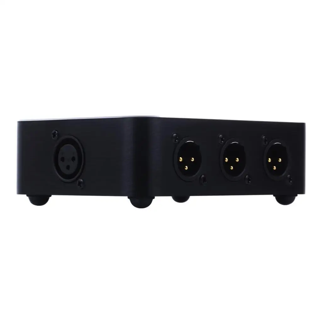 XLR Splitter 6 Level Signal Splitter Audio Speaker Peralatan Studio Hitam