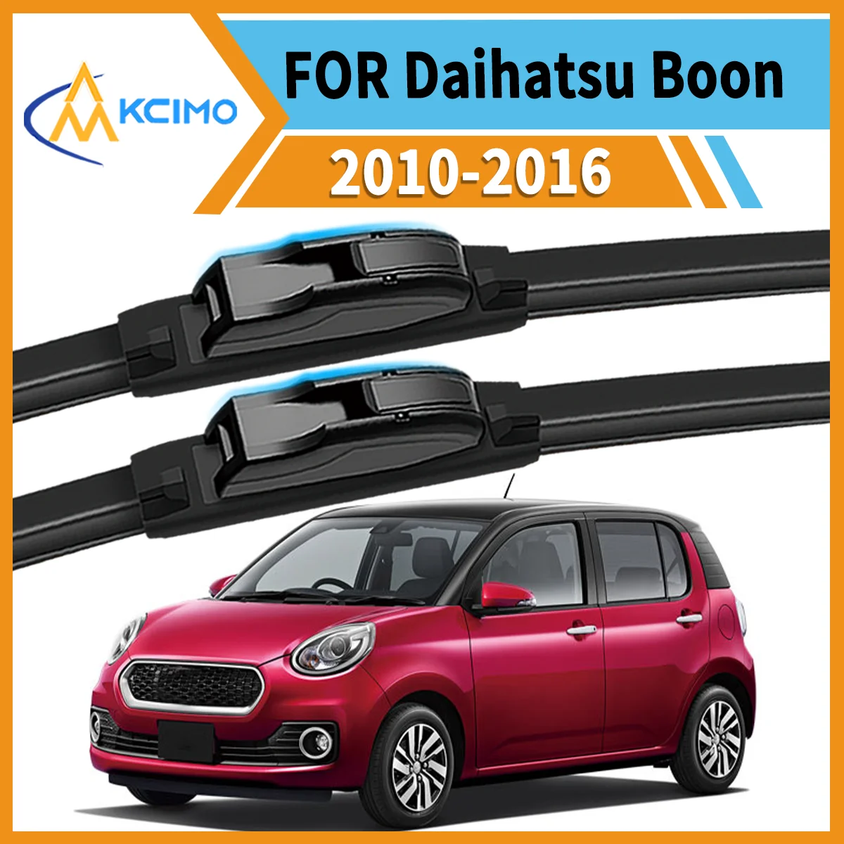 

2PCS Premium Windshield Wipers for Daihatsu Boon M600/AC30 2010-2016 All-Season Performance Smudge-Free Clean Safe Driving