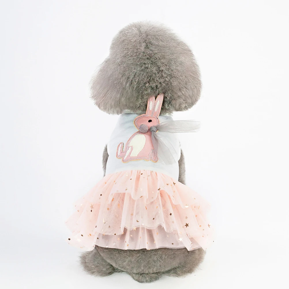 

Pets Skirt White Tutu Dress Gauze Puppy Lace Clothe Dog Tulle Clothing Cute Outdoor