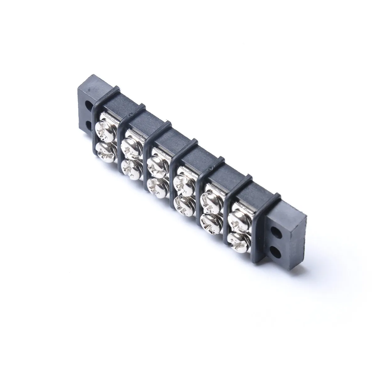Double Row Terminal Block 6 Position Dual Row 450V 32A Screw Electric Terminal Block Wire Connector Barrier Strip