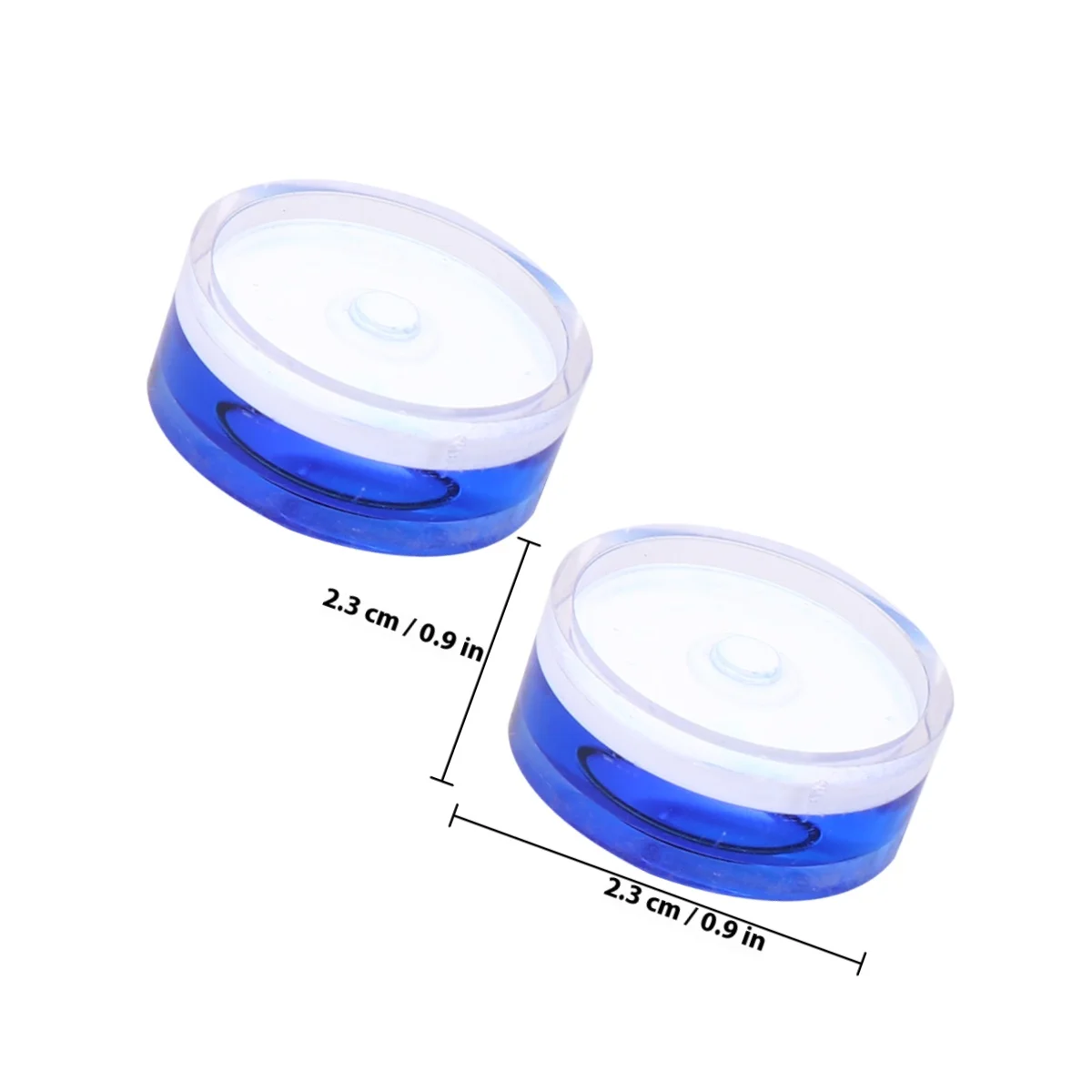 10pcs 25X10Mm Acrylic Round Bubble Level Universal Horizontal Level For Picture Frame Cross-Stitch Mural Hanging Calibration