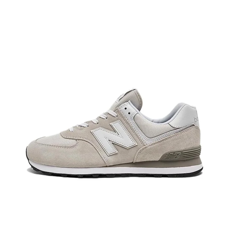 New Balance Abrasion Resistant Breathable Abrasion Resistant Breathable Low top Running Shoes Men's Gray White ML574EVW023