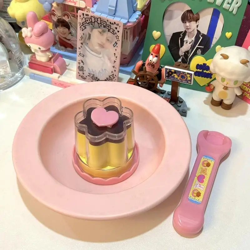 1Set Simulation Role Play Strawberry Pudding Toy Food Pudding Feeding Prop Early Education Japanese Play House Toys For Friend