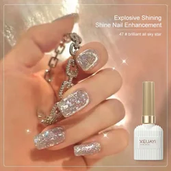 XEIJAYL15mlSuper Flash Laser Gel Nail Polish Semi Permanent Glitter Varnish Uv with Sparkles Gel Manicure Goods