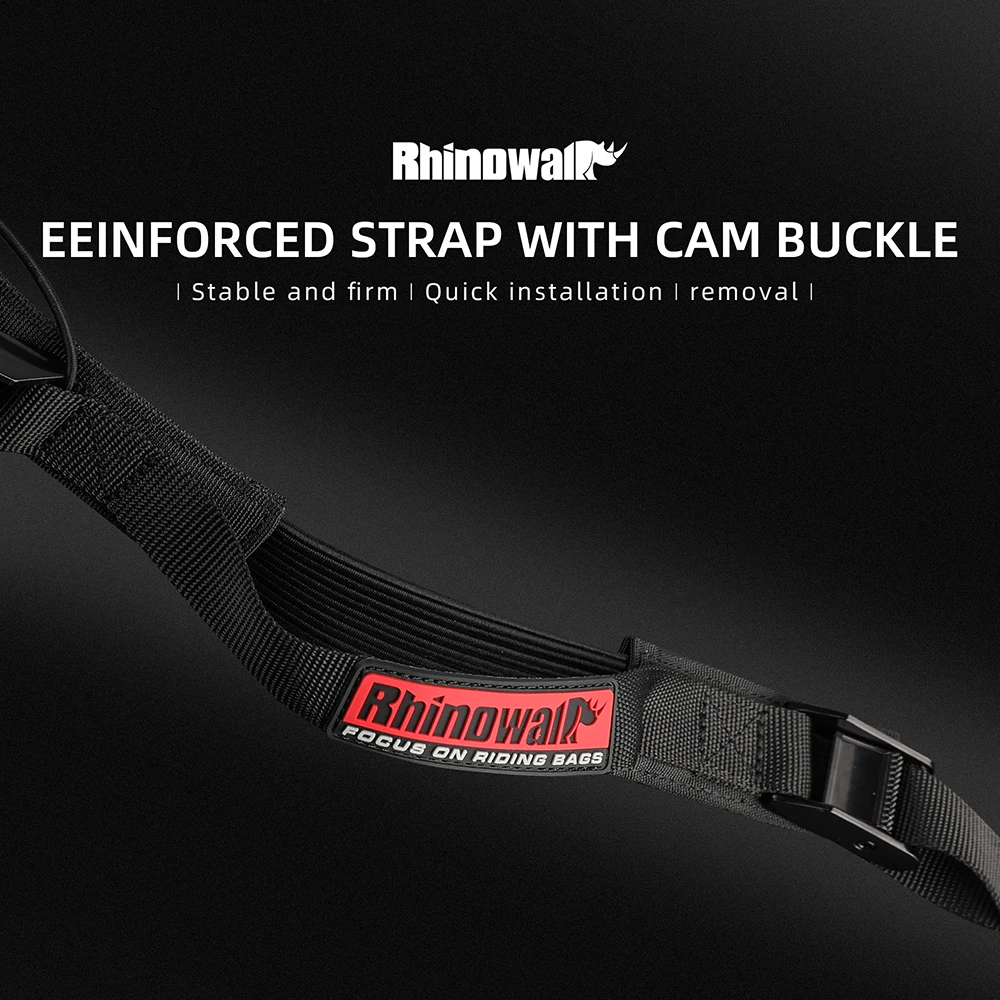 Rhinowalk Motorcycle Luggage Strap Universal 2.5M Buckle Tie-Down Belt Cargo Straps Eeinforced Strap With Cam Buckle