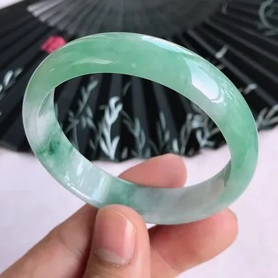 Natural Myanmar Jade 54mm-62mm bracelet exquisite princess bracelet to send girlfriend to send mother Hetian jade