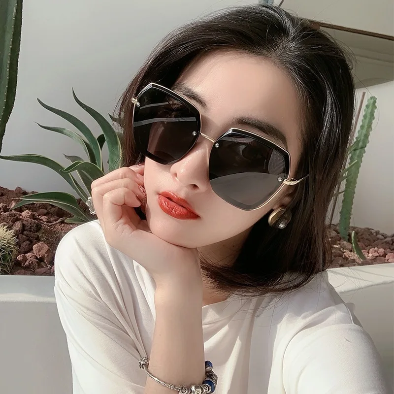 Nuevas gafas de sol Uv para sombrilla de verano, fotografía callejera, cara grande, adelgazamiento, gafas de sol para conducir en coche M572
