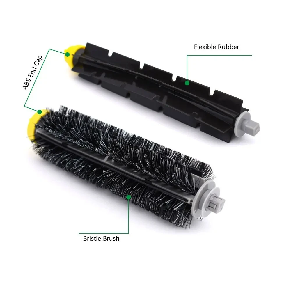 Substituição principal escova do rolo para iRobot Roomba, aspirador, batedor escova de cerdas, série 600, 605, 610, 614, 615, 616, 620, 625, 630, 631