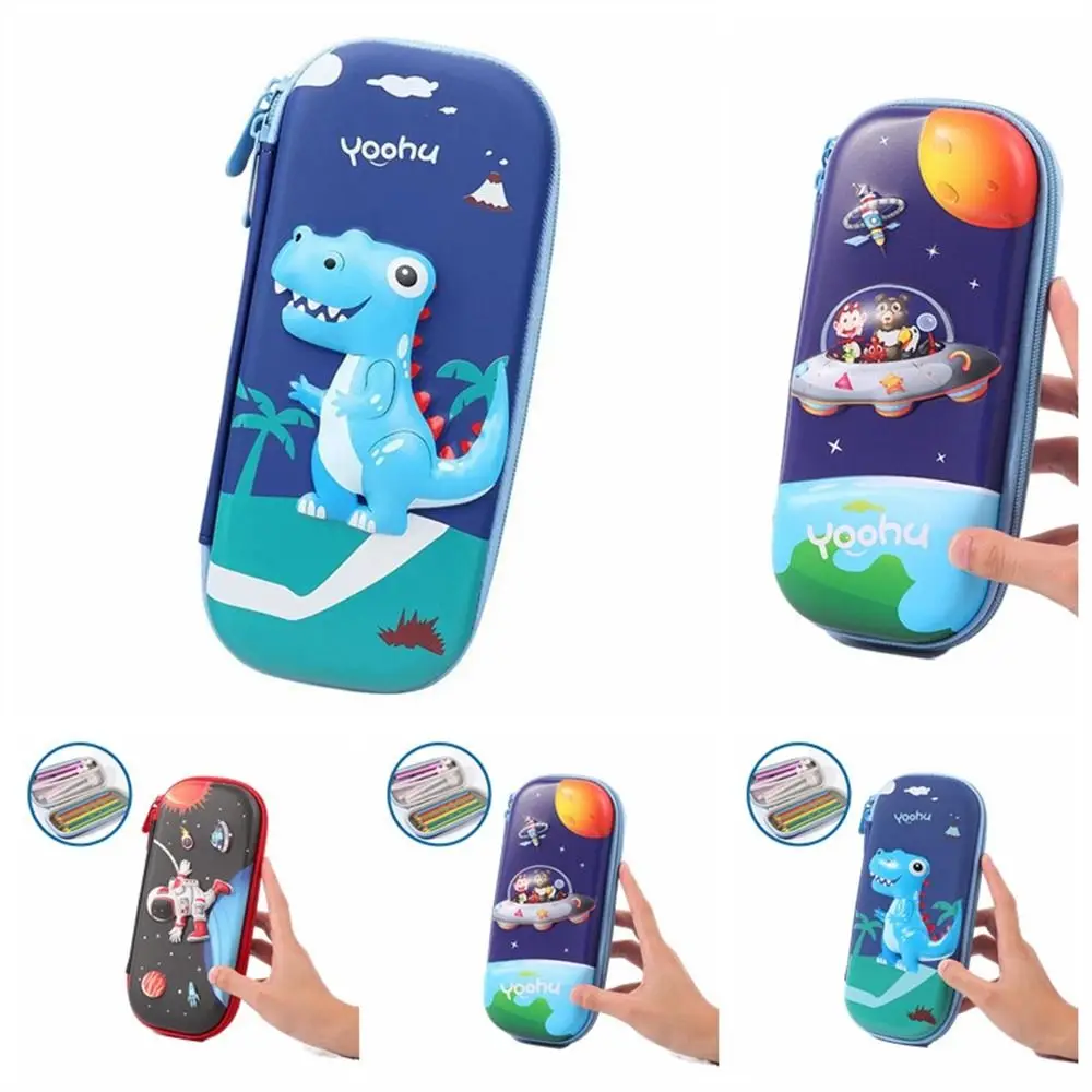 Cute Space 3D Pencil Case Dinosaur Astronaut Astronaut Pen Case EVA 3D Pencil Box School Supplies