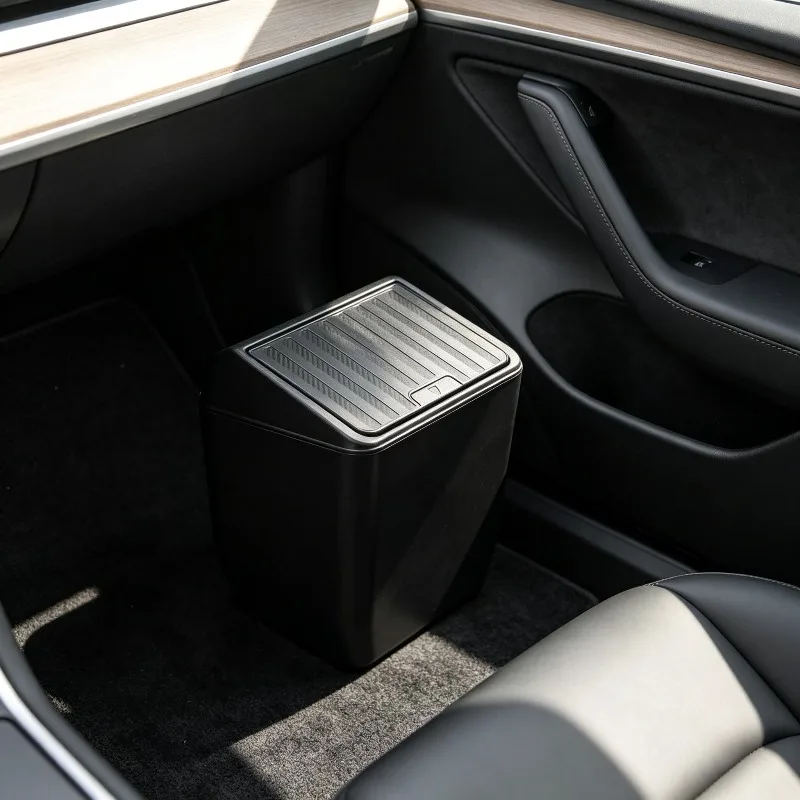 

Garbage Bin for Tesla Model Y 25-26 Car Rear Seat Trash Can Rear Middle Under Seat Storage Box Organizer Tray Car Accessories
