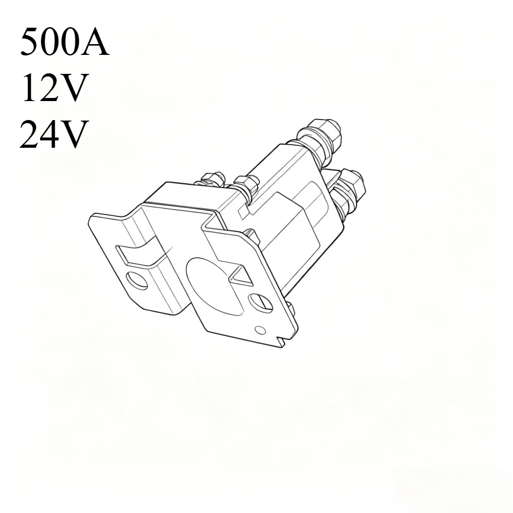 500A 12V 24V Dual Battery Isolator Relay Start On/Off 4 Pin 500A 12VDC 24VDC For Car Power Switch