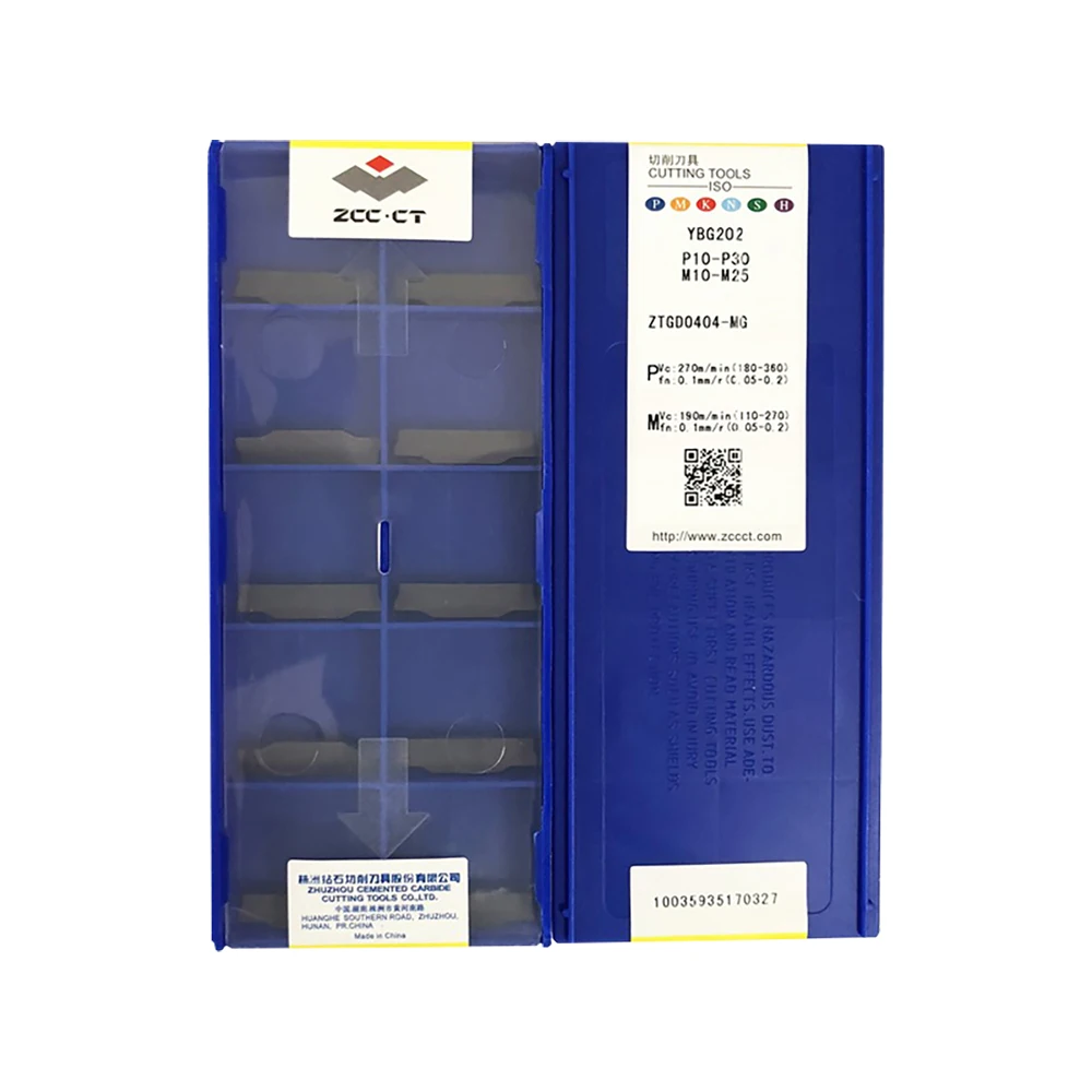 

100% Original ZTED025/ZTGD04/ZTHD05/ZTKD06 Series MG Grooving & Turning Blades