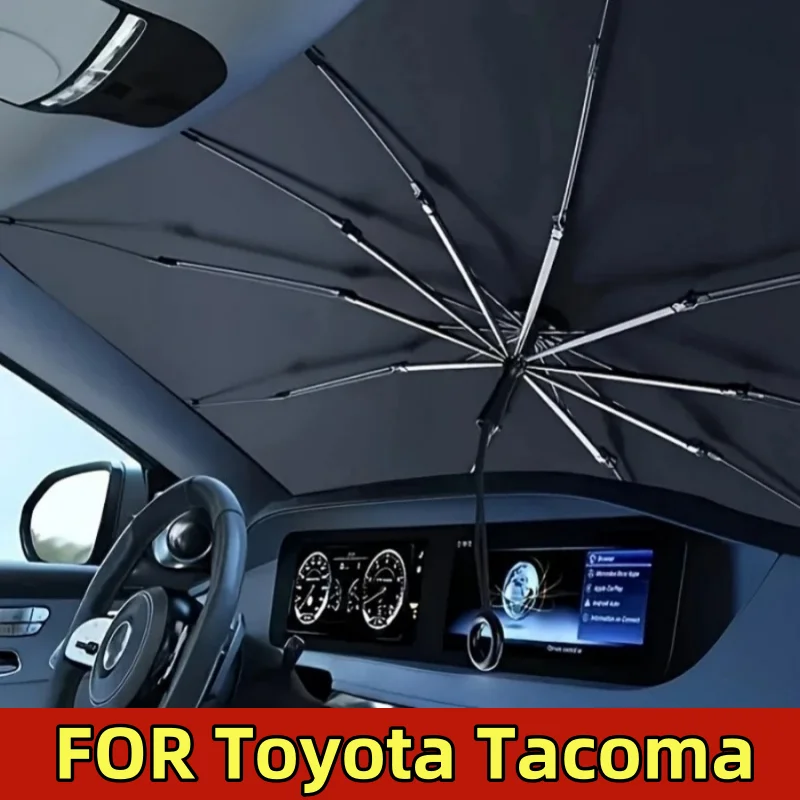 

Для Toyota Tacoma автомобильный передний зонтик, защита от УФ-лучей, крышка лобового стекла, тянущее кольцо, защита от солнца, солнцезащитный крем, блок