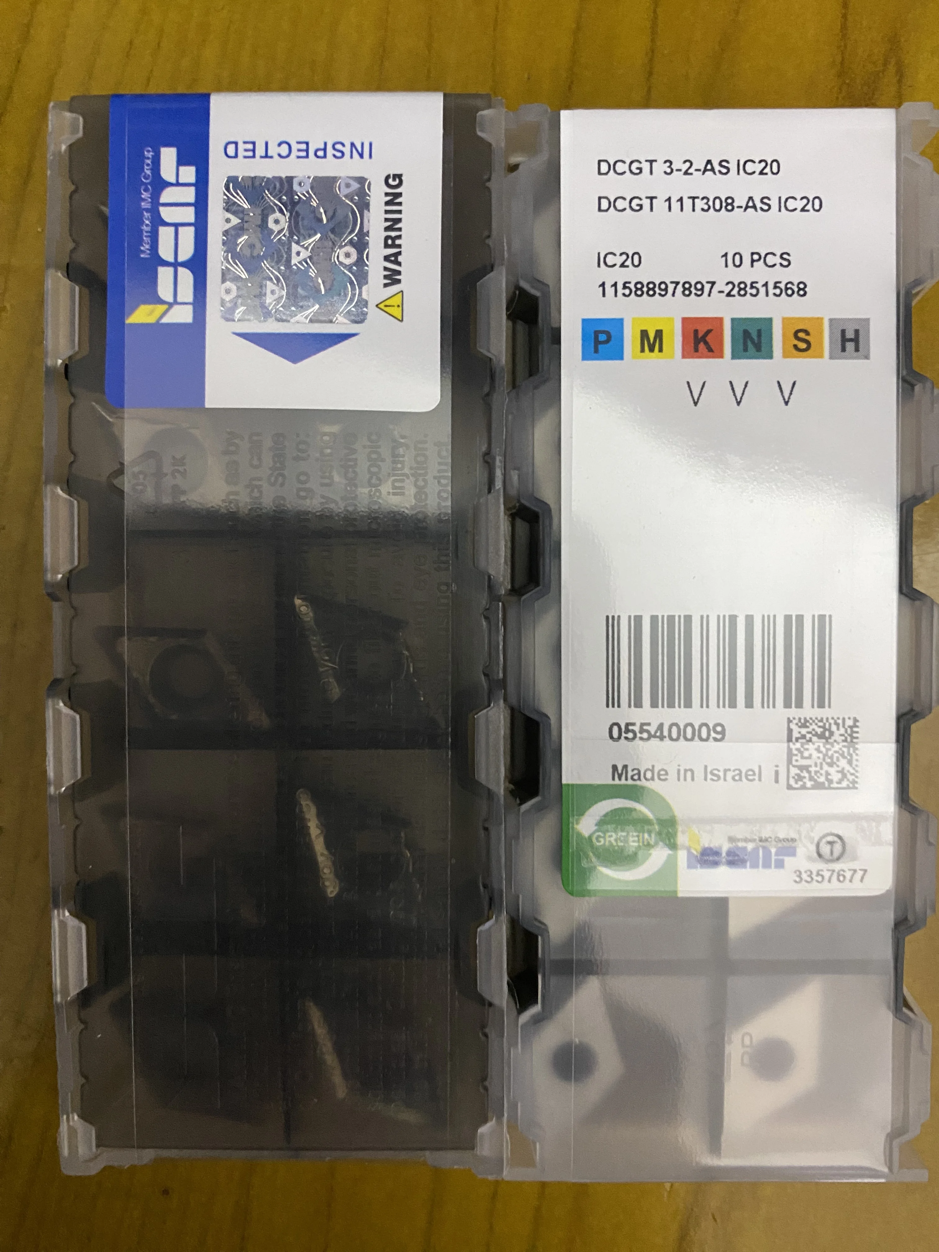 

Hard alloy cutting blades DCGT11T308-AS IC20