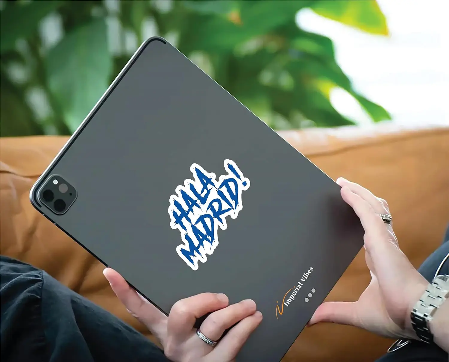 3 قطع IMPERIAL VIBES - ملصق كرة القدم Hala Madrid - ملصق مقاوم للماء للجوال وزجاجة المياه - ملصق نافذة قابل للإزالة #4