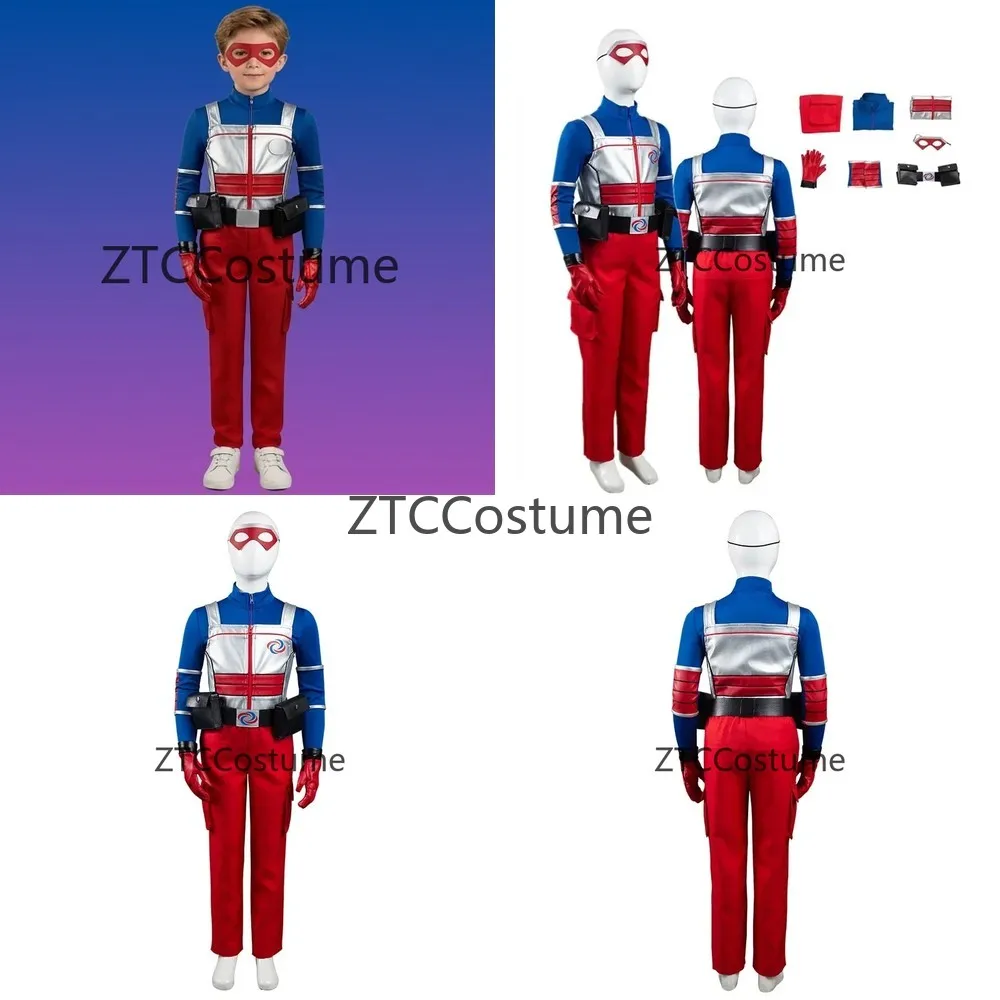 

Henry Danger Cosplay Costume for Kids Boys Cartoon Character Outfit Vest Pants Belt Set Halloween Carnival Party Suit
