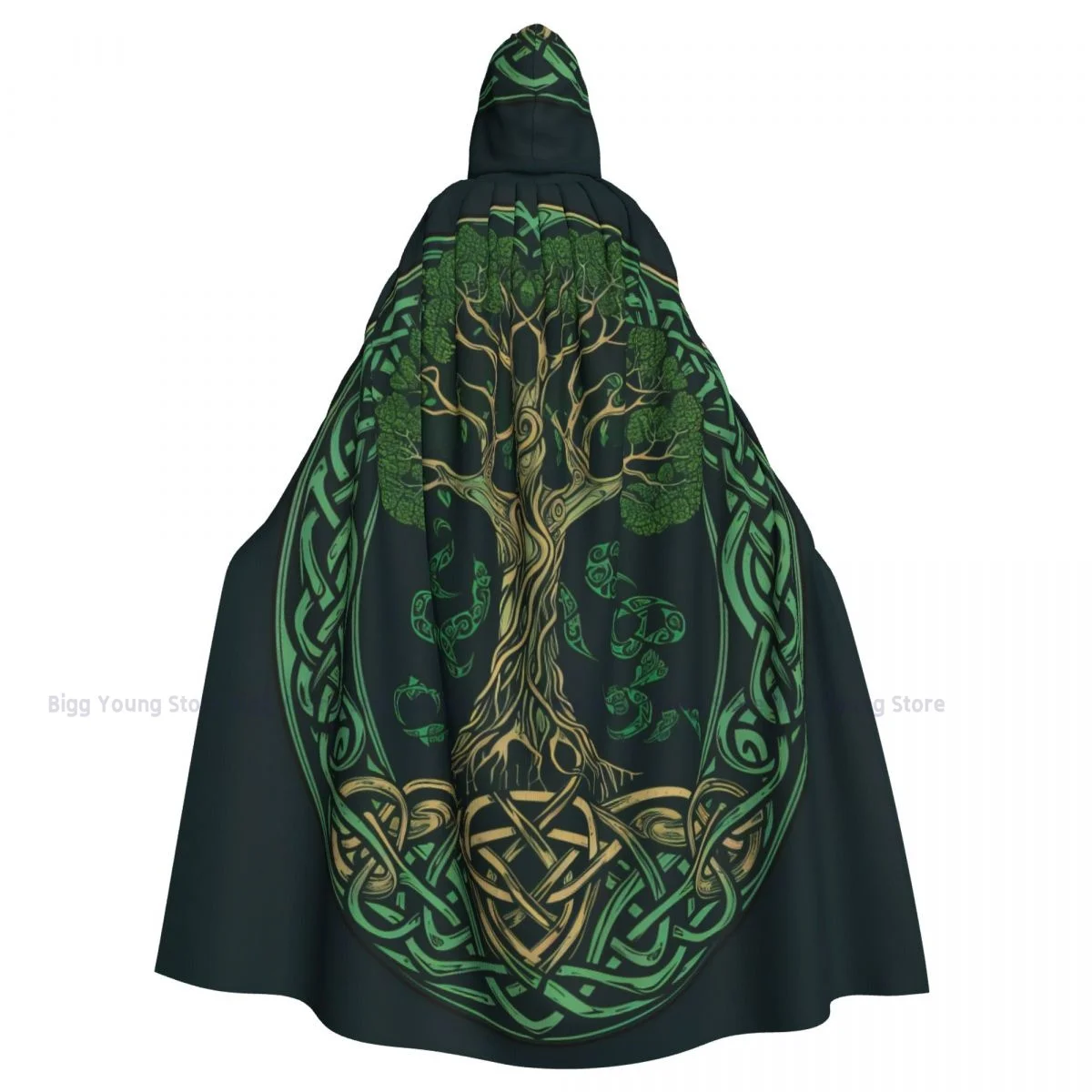 

Yggdrasil Tree Of Life Celtic Unisex Adult Cloak with Hood Long Witch Costume Cosplay