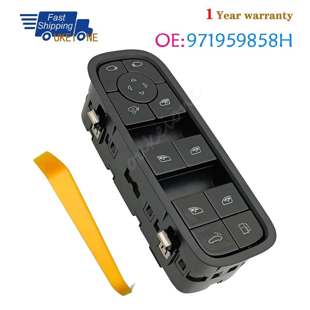 

971959858H For Porsche Cayenne Panamera E-Hybrid Front Left Master Driver Side Electric Power Window Door Switch Car Accessories