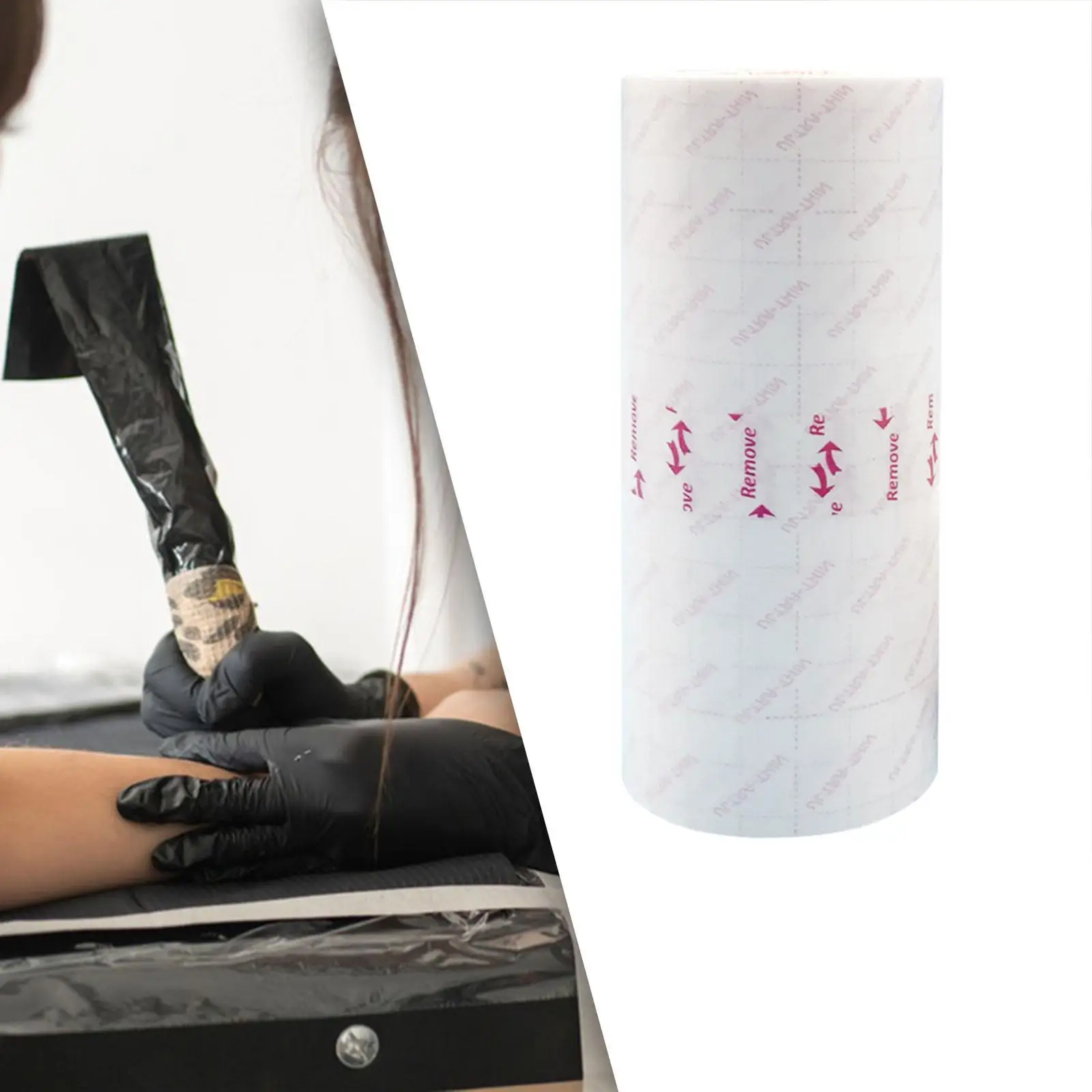 

Tattoo Protective Film Roll 5.9 inch x 32.8 Feet Accessory Transparent Flexible Lightweight Skin Friendly Waterproof PU Film