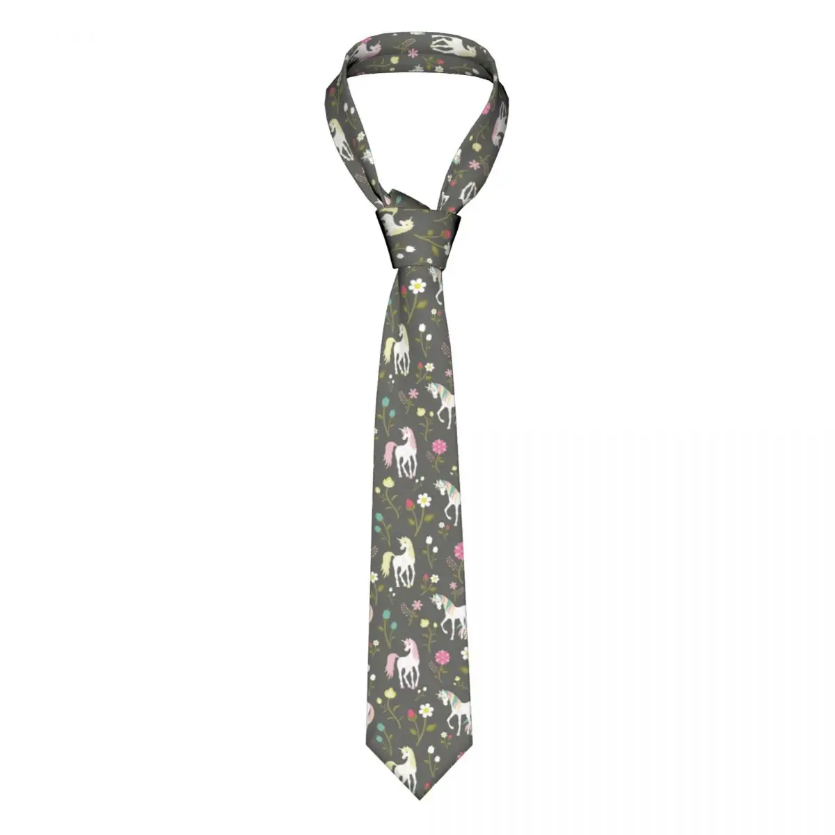 

Unicorn Men Women Necktie Fashion Polyester 8 cm Wide Neck Tie for Mens Accessories Gravatas Office