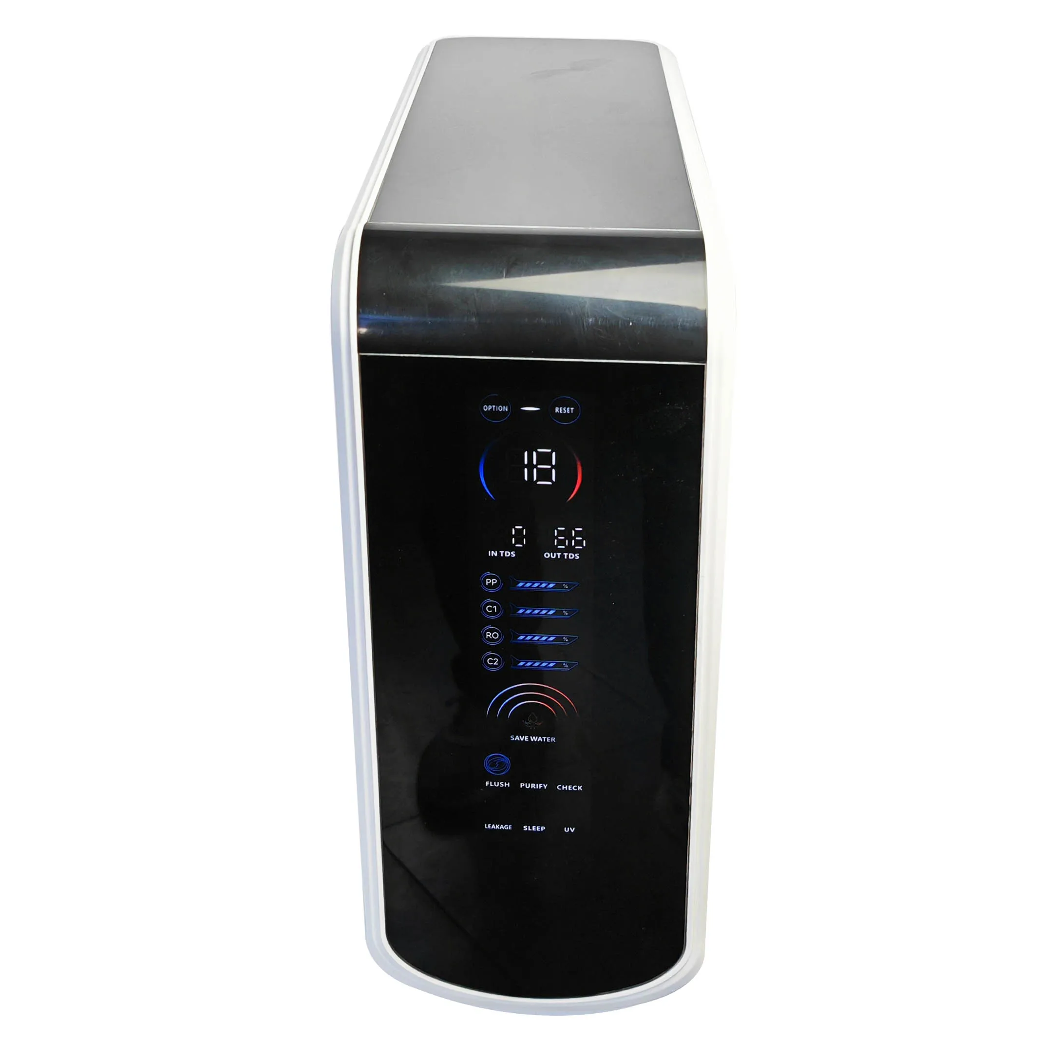 Smart Screen 600GPD Home Reverse Osmosis Water Purifier Plastic Alkaline Water Filter without Tank Faucet for Hotels
