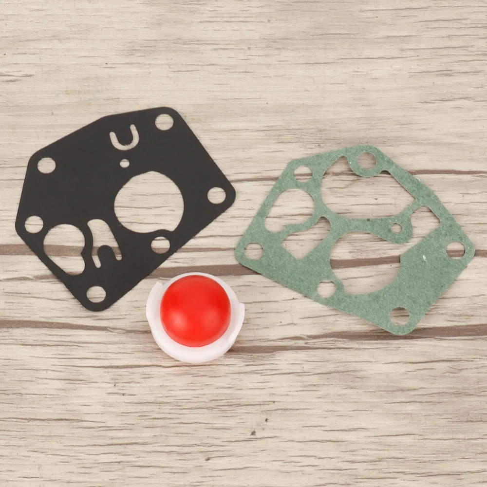 6 set Black and Red Carburetor Diaphragm Kit Iron Easy to Install Primer Bulb Gasket Set for 495770 795083 698369 694394