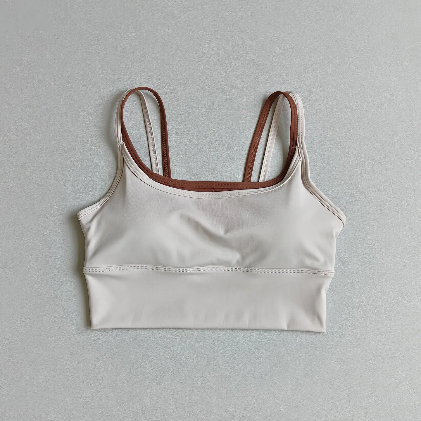 Sport-BHs für Damen, stoßfest, Push-up und seitliche Brustunterstützung, Yoga-Weste-Stil, kann als Lauf-Top getragen werden, Fitness-BH für draußen, Pilates. – Detail 9