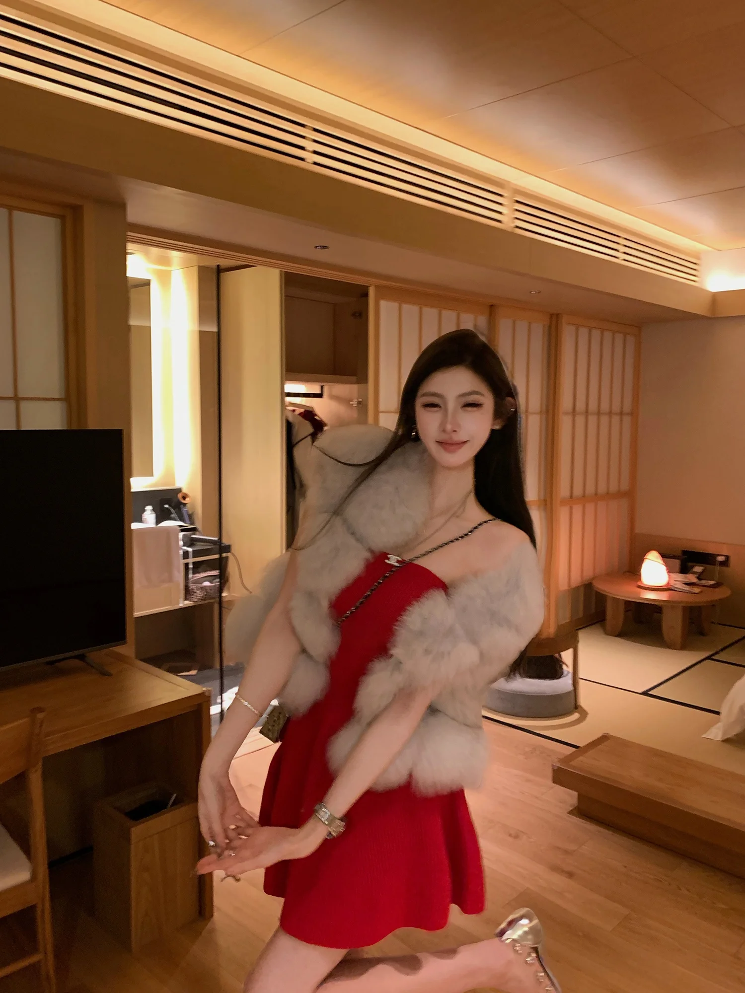 

F Project Cisas Fur Vest Women's Autumn Winter ort Coat Sexy Loose Fit Fem Faion Outerwear Plu Puffa