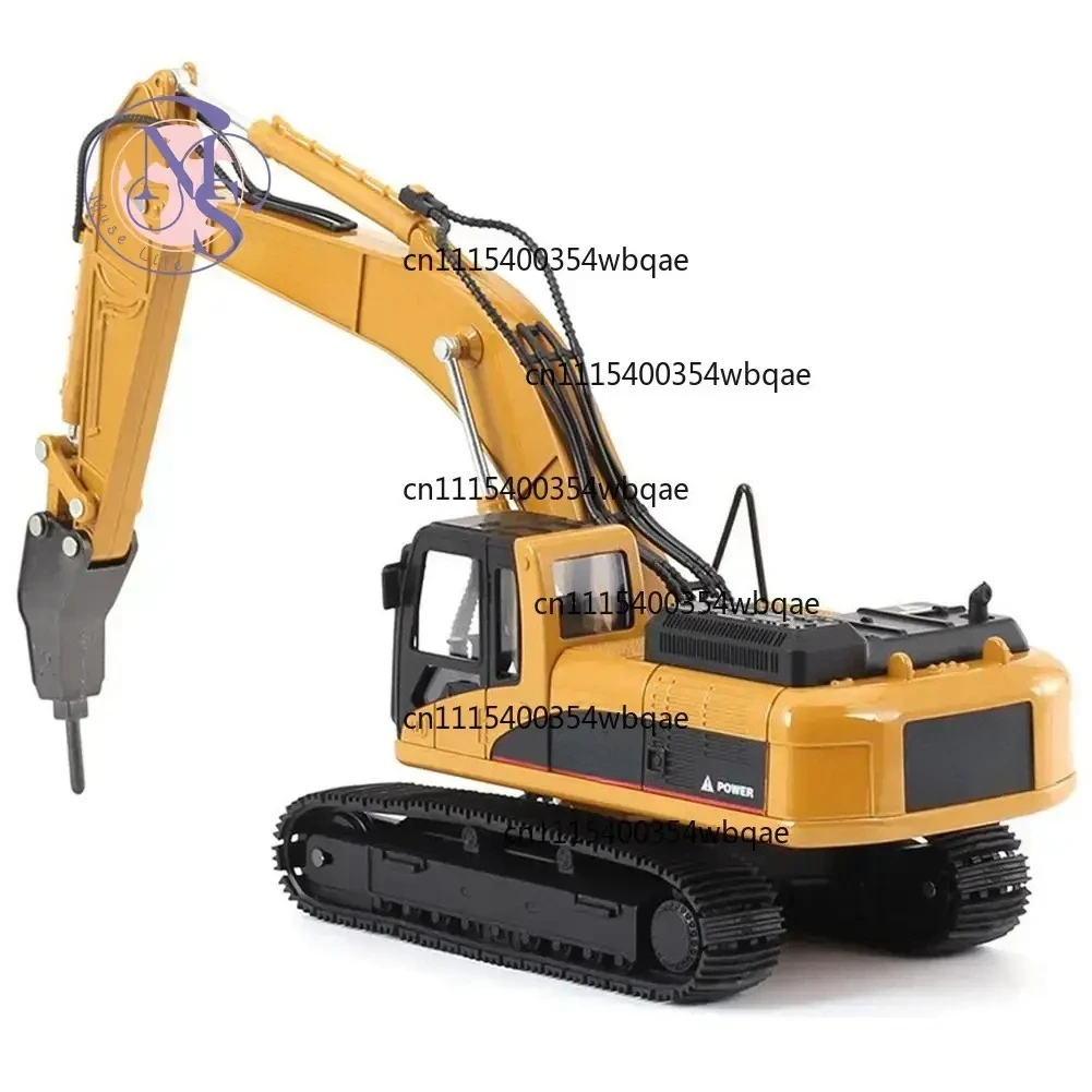 ZOCI-FOR-1/50 Scale Alloy Drill Excavator Model Engineering Construction Vehicle Diecast Toy