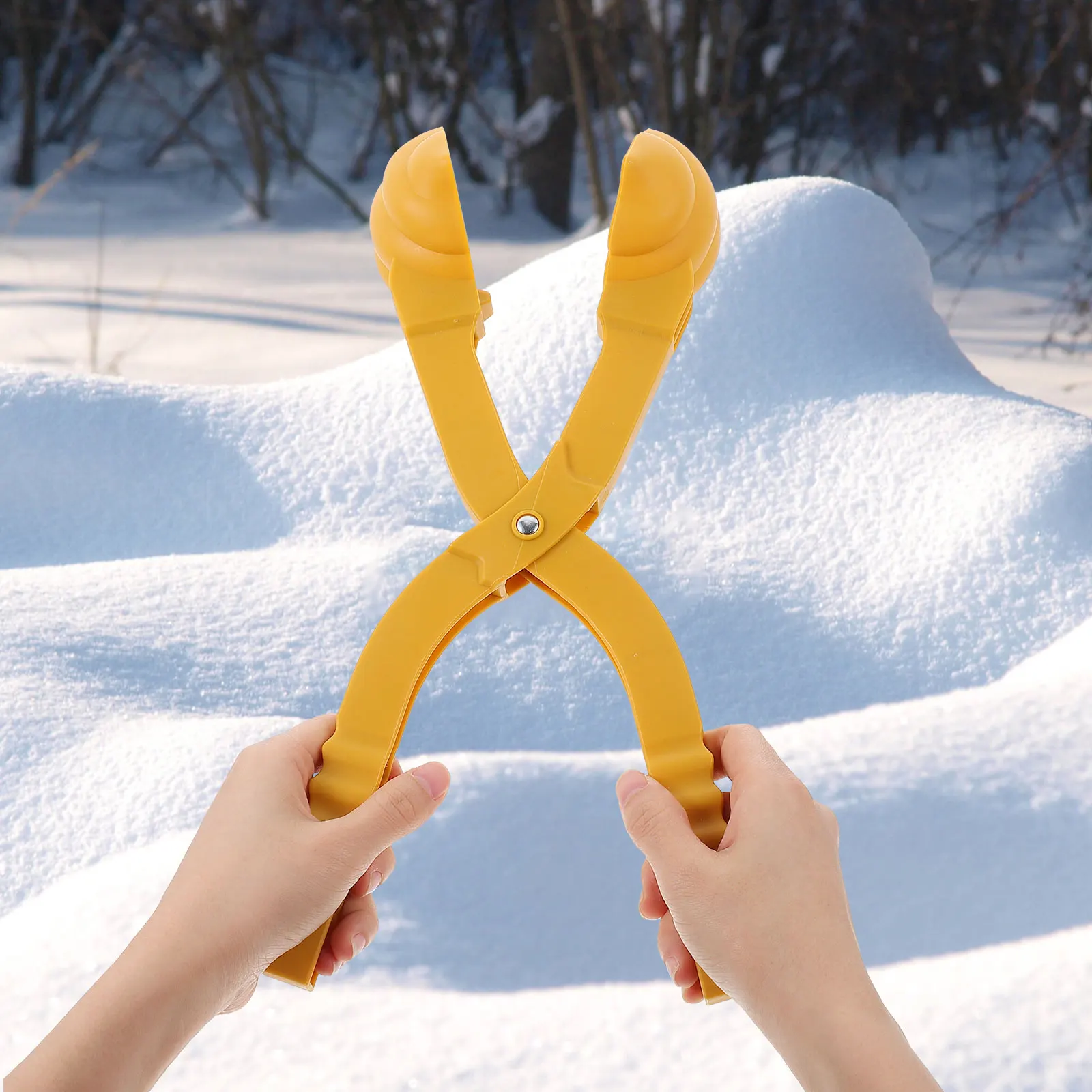 Brinquedos de luta na neve ao ar livre clipe braçadeira jogando ferramenta viagem de plástico das crianças