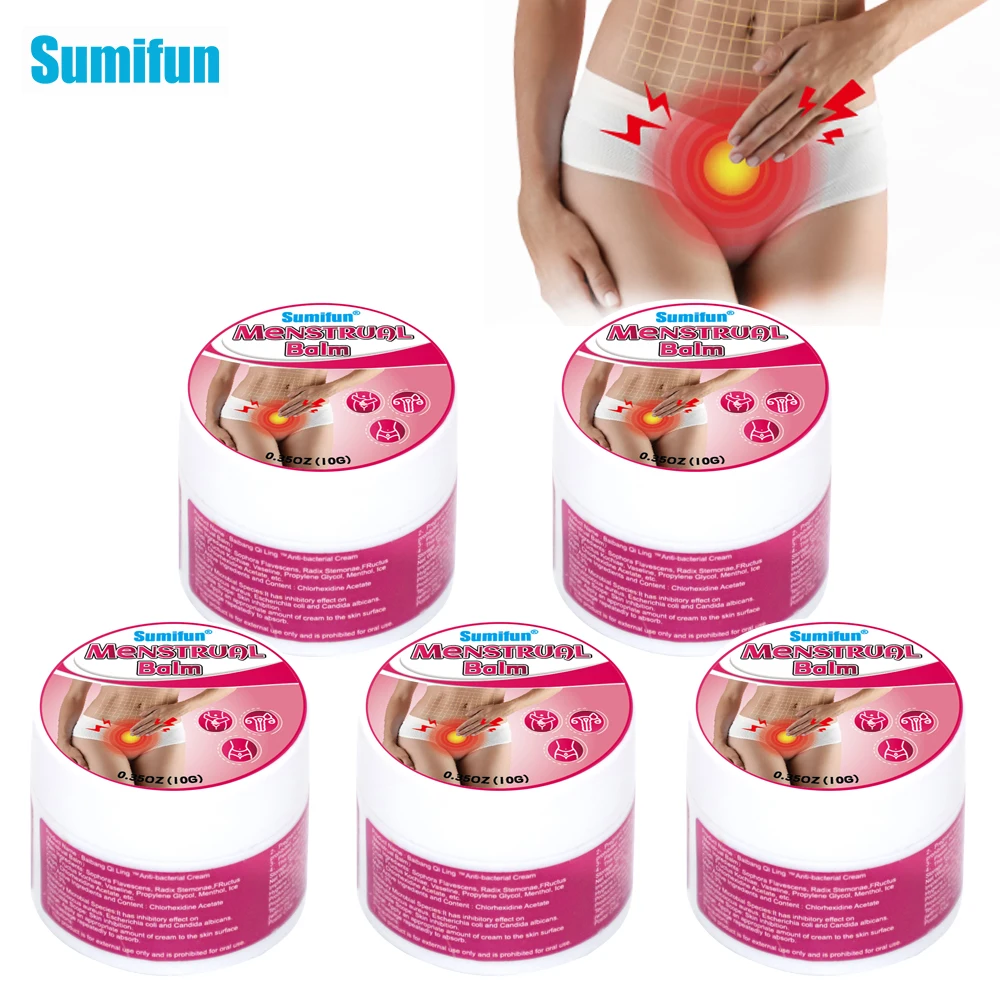 

1/3/5Pcs Sumifun Menstrual Pain Relief Cream Dysmenorrhea Uterine Ache Massage Ointment Warm Uterus Herbal Health Care Plaster