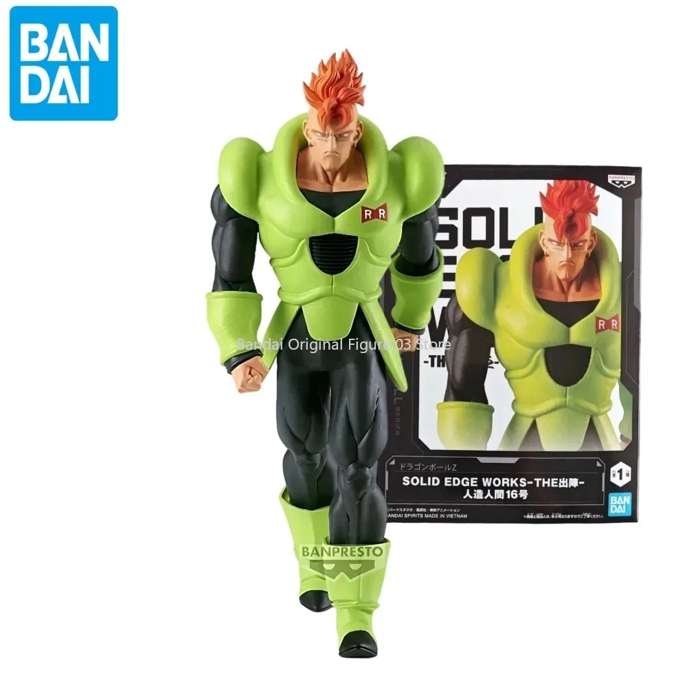 

In Stock Original BANDAI Banpresto Dragon Ball Z ANDROID 16 PVC Anime Figures Action Figure Model Toys Christmas Gifts