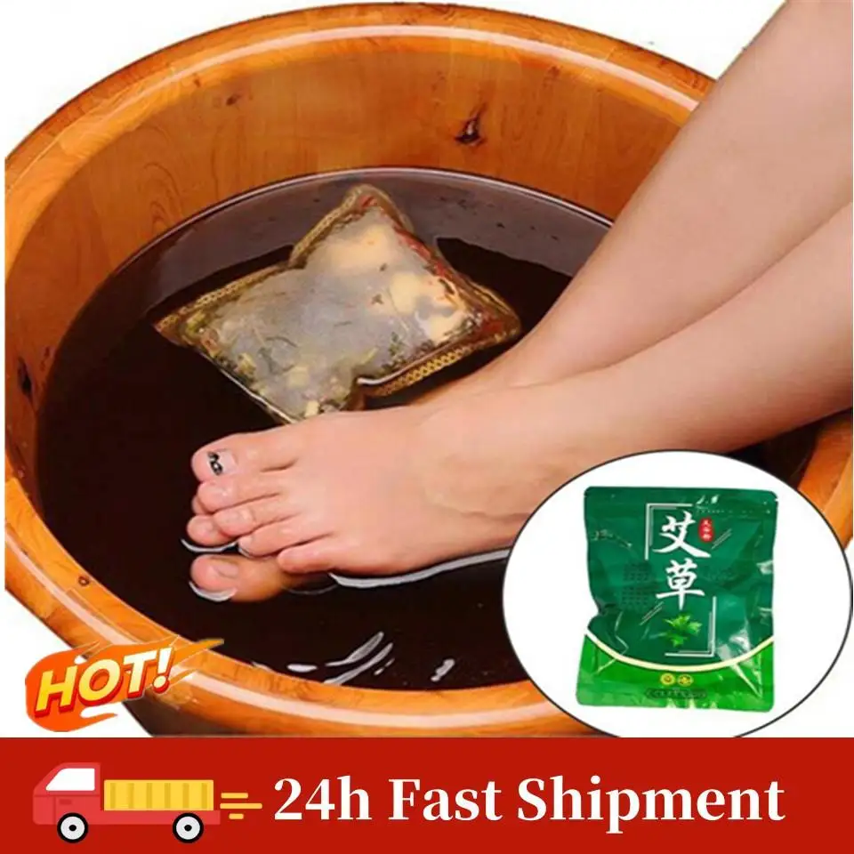 

Multiple Effects Foot Bath Wormwood Bag, Chinese Herbal Foot Soak Bath Foot Care Relaxation Package Foot Bath Medicine Bag