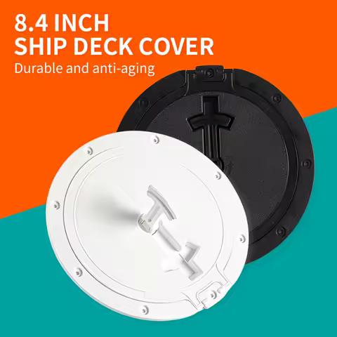 Yacht deck cover Marine inspection cover Round hatch cover Hand hole cover Marine accessories Hatch cover White Black