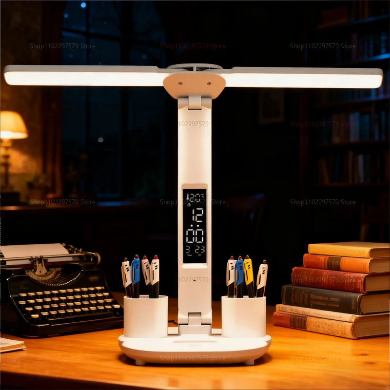 مصباح مكتبي LED قابل لإعادة الشحن يعمل باللمس يعتم حماية العين بجانب السرير ضوء قراءة للأطفال ضوء ليلي محمول للدراسة