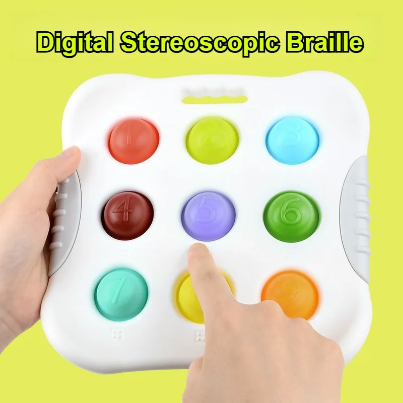Brinquedo cognitivo colorido infantil, quebra-cabeça de dedo para treinamento, educação precoce, pressão de bolha, placa de prática de música, reconhecimento digital