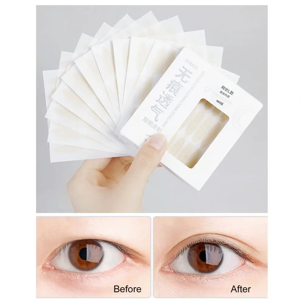 Double Eyelid Stickers Lightweight Trace-less Ultra Thin Self-Adhesive Eyelid Lift Strips Eyelid Pastes Making Double Eyelid